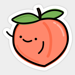 Cute Peach Sticker